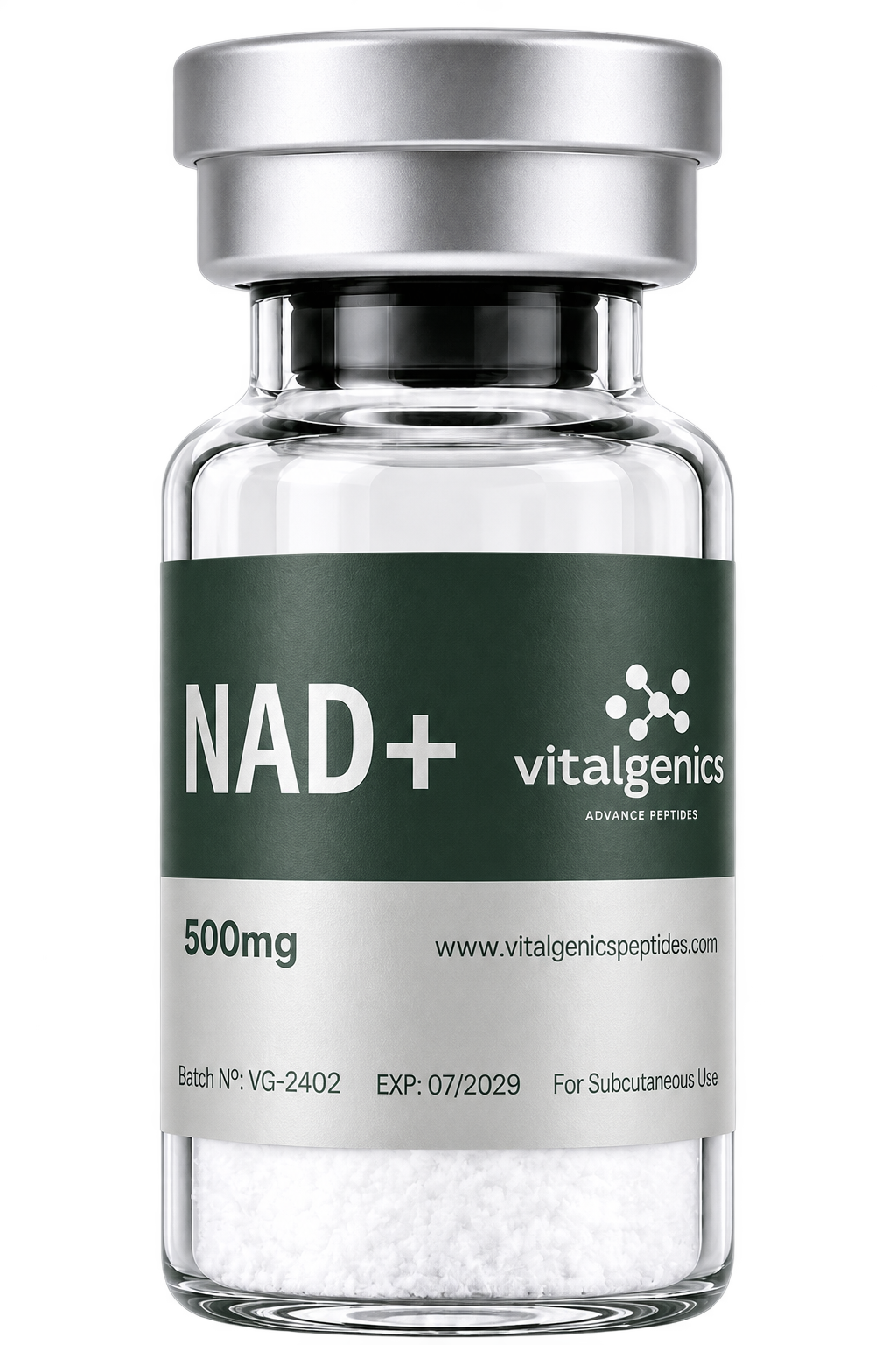 Vitalgenics NAD+ 500mg research vial